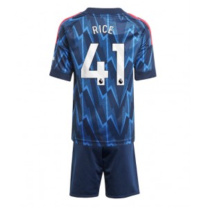 Arsenal Declan Rice #41 Jalkapallovaatteet Lasten Vieraspeliasu 2025-26 Lyhythihainen (+ Lyhyet housut)